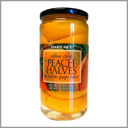 Trader Joes Peaches Yellow Cling 25oz