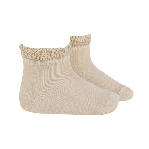 Condor Basic Socks with Crochet Lace Linen Size 0