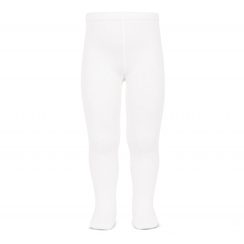 Condor Tights Basic Plain Stitch White Size 4