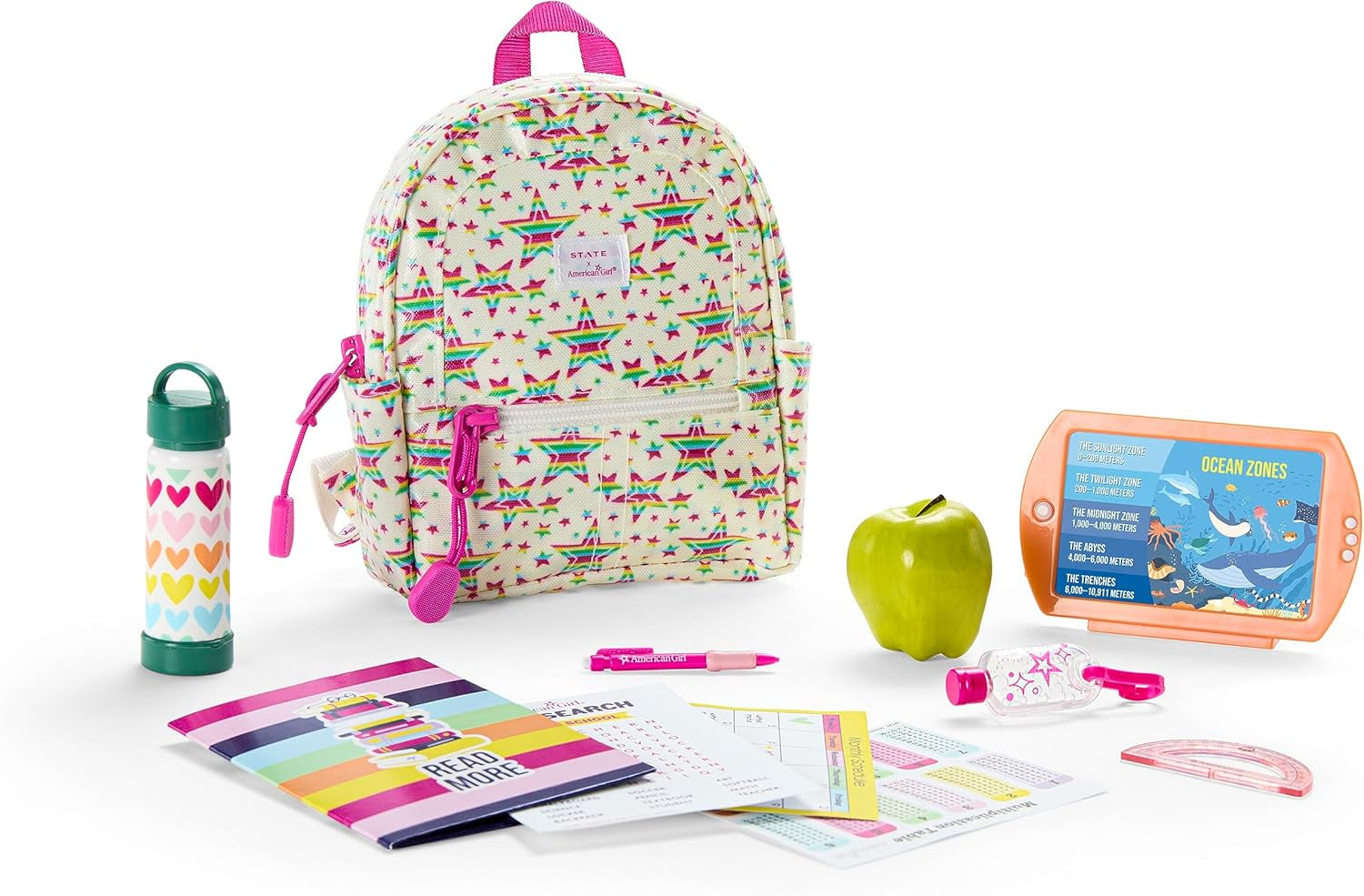 American Girl Truly Me 18in Doll Star Student Backpack Playset