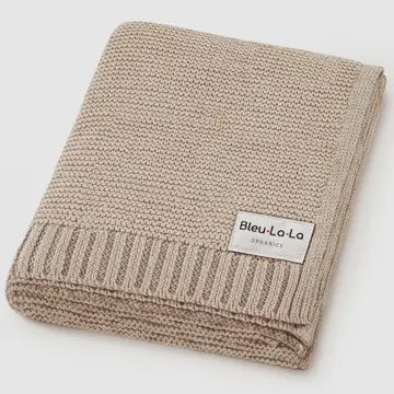 Organic Luxury Cotton Swaddle Receiving Baby Blanket Oatmeal