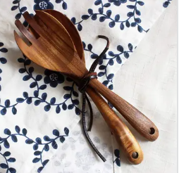 Homerely Wooden Salad Spoon and Fork Set