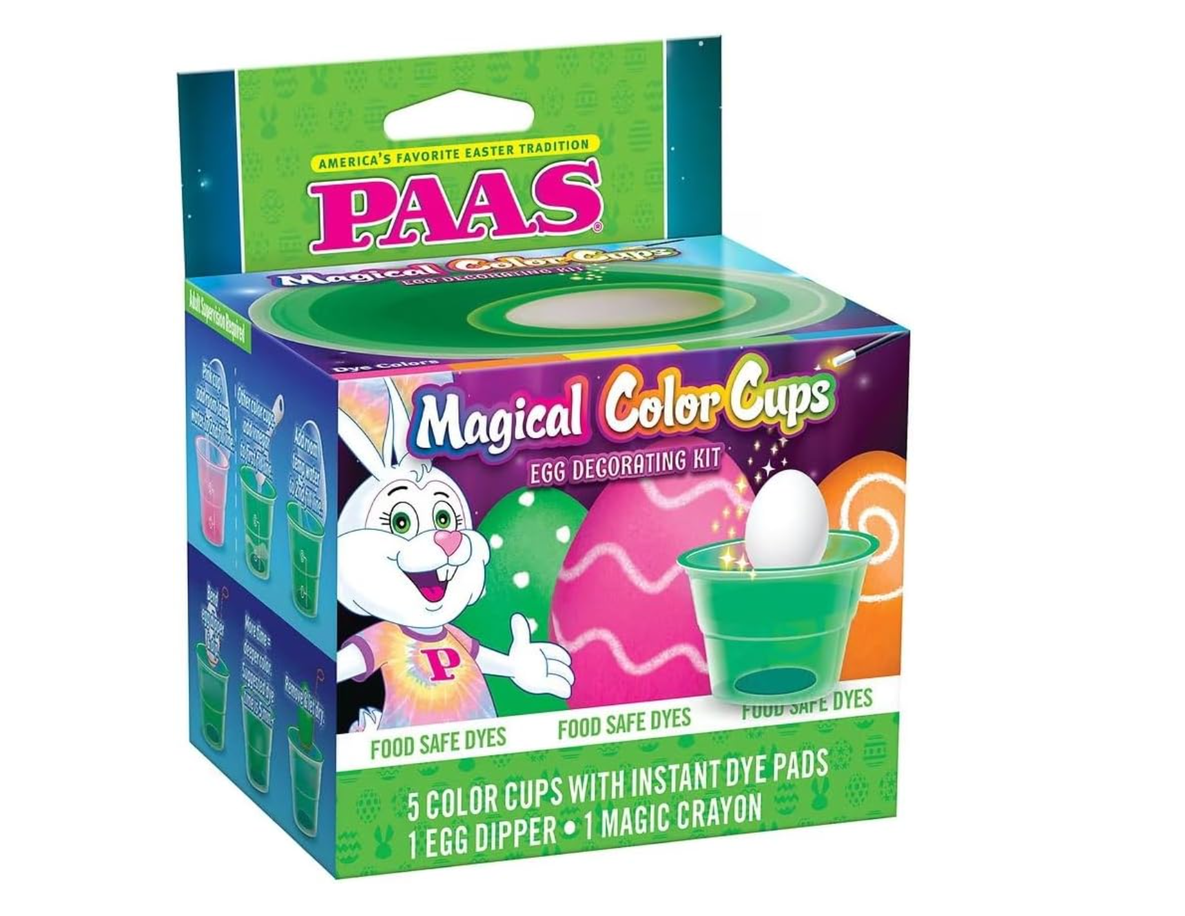 PAAS Egg Decorating Kit Magical Color Cups