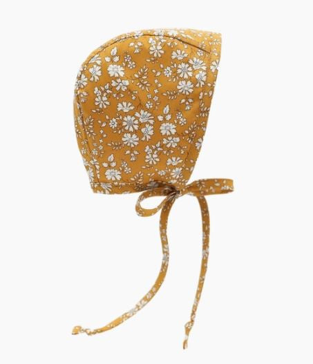 Briar Linen Bonnet Buttercup 12 to 18 mos