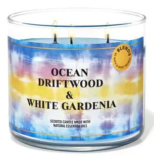 Bath and Body Works Candle Ocean Driftwood White Gardenia 14.5oz