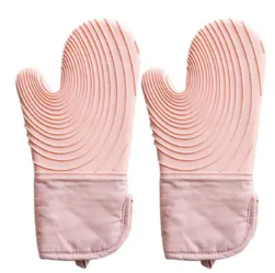 Homerely Silicone Heat Proof Gloves Pink 2pc