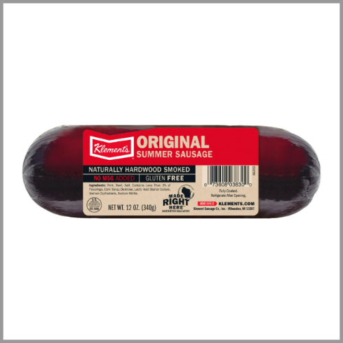 Klements Original Summer Sausage 12oz