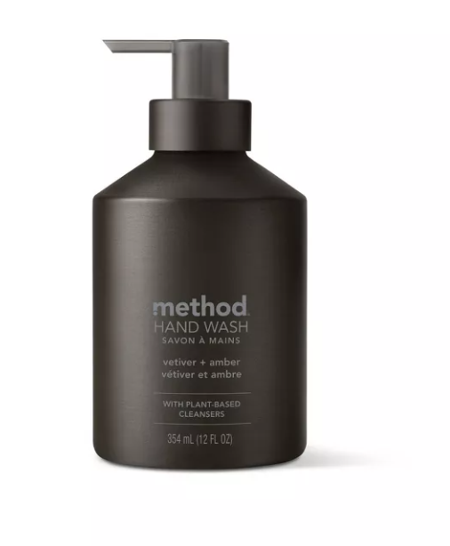 Method Aluminum Gel Hand Soap Vetiver and Amber 12floz