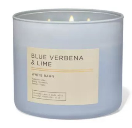White Barn Scented Candle Blue Verbena and Lime 14.5oz