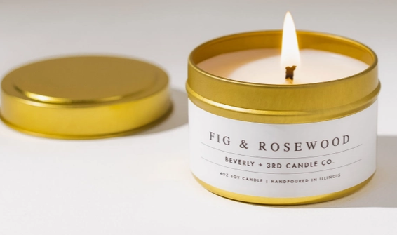 Fig and Rosewood Soy Candle 4oz