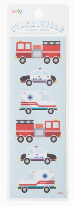 Ooly Stickiville Stickers Helping Vehicles