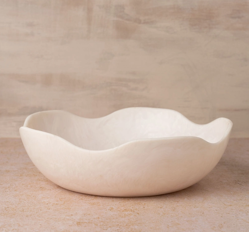 Saarde Flow Large Salad Bowl Marshmallow