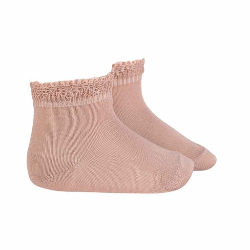 Condor Sock with Crochet Lace Rosa Size 2