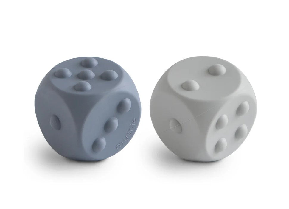 Mushie Dice Press Toy Tradewinds Stone 2pk