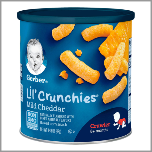 Gerber Lil Crunchies Mild Cheddar 1.48oz