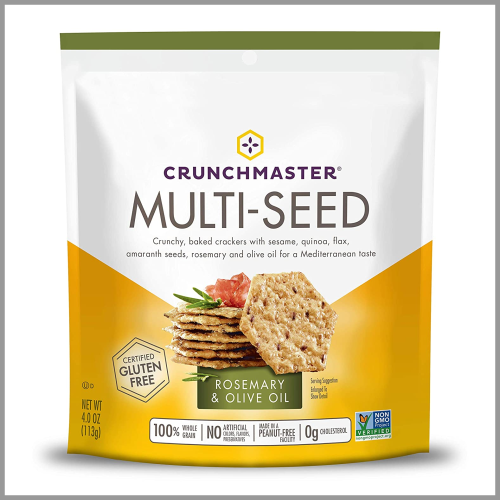 Crunchmaster Crackers Multi Seed Rosemary and Olive Oil 4oz