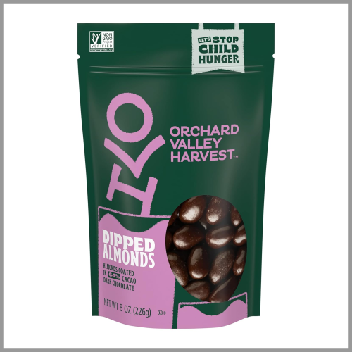Orchard Valley Harvest Dipped Dark Chocolate Almonds 8oz
