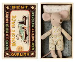 Maileg Little Brother Mouse in Matchbox