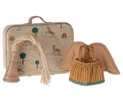 Maileg Fairy Clothes in Suitcase Little Sister Mouse