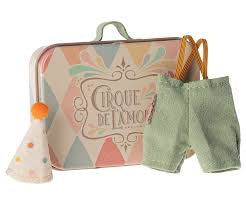 Maileg Clown Clothes in Suitcase Little Brother Mouse