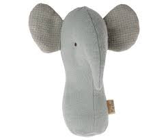 Maileg Lullaby Friend Rattle Elephant Light Dusty Blue