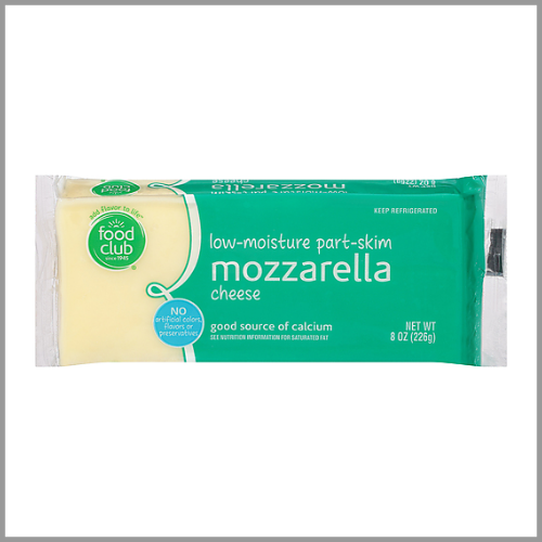 Food Club Cheese Mozzarella 8oz