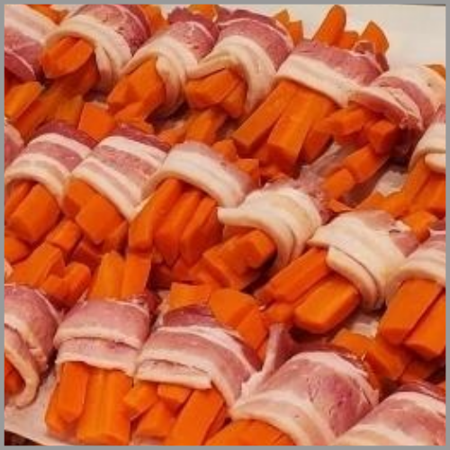 Homemade Side Dish - Bacon Wrapped Carrots 15-20servings