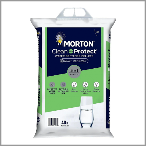 Morton Clean and Protect Water Softener Pellets with Rust Defense 40lb