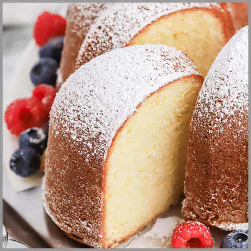 Homemade Dessert Dish - Cream Cheese Pound Bundt Cake 15-20servings