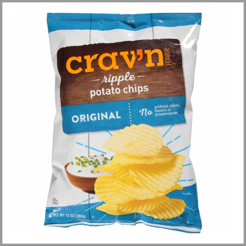 Cravn Flavor Ripple Potato Chips Original 13oz