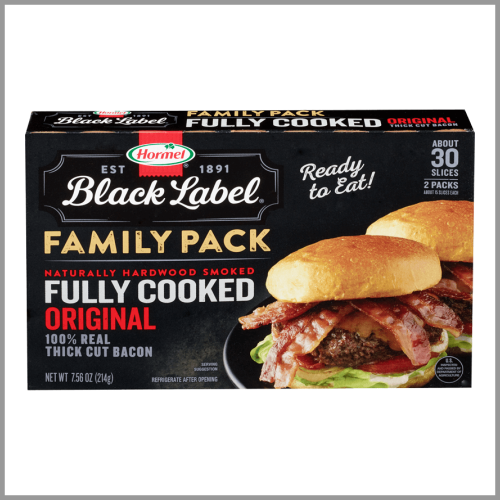 Hormel Black Label Bacon Fully Cooked 6.3oz