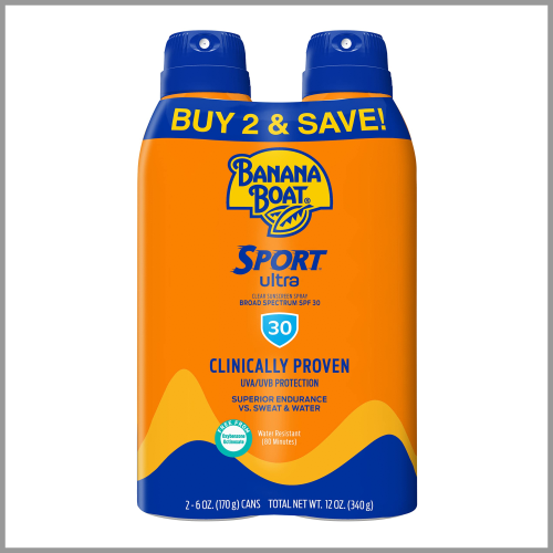 Banana Boat Sunscreen Lotion Sport Ultra 30SPF 6oz 2pk