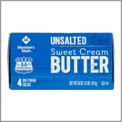 Members Mark Sweet Cream Butter Unsalted 16oz