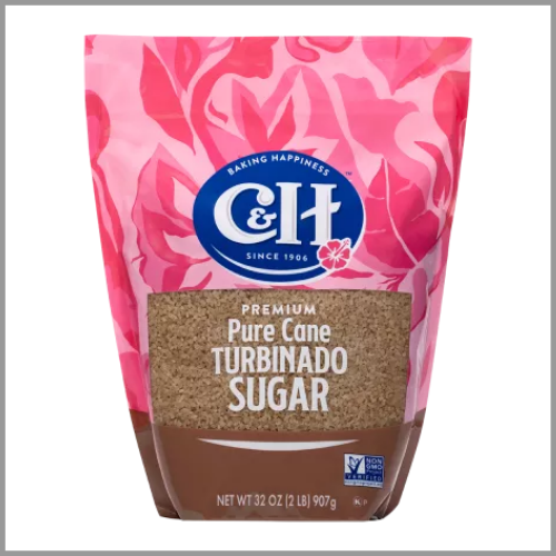 C and H Pure Cane Turbinado Sugar 32oz