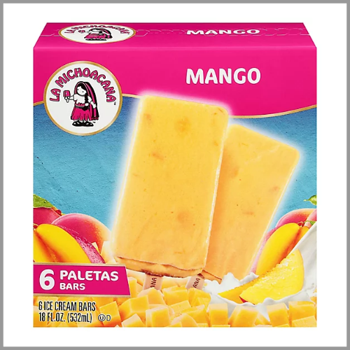 La Michoacana Ice Cream Bars Mango 6pk