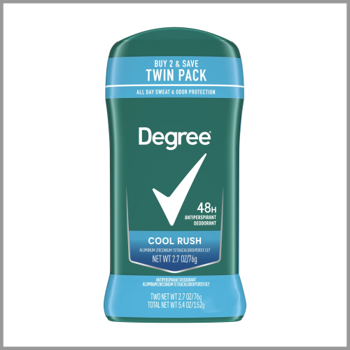 Degree Deodorant Mens Antiperspirant Cool Rush 2.7oz 2pk