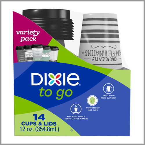 Dixie To Go Cups with Lids 12oz 14ct