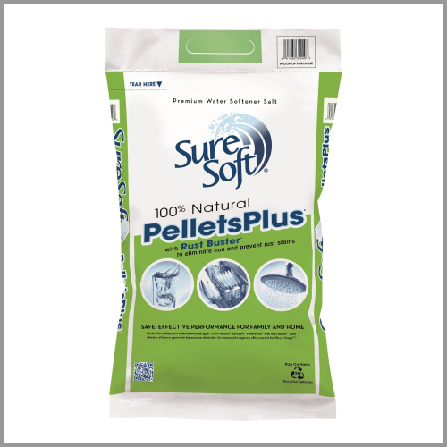 SureSoft Pellets Plus Water Softener Salt with Rust Buster 40lb