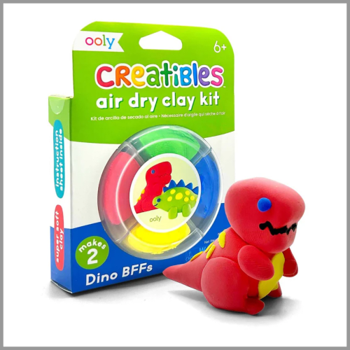 Ooly Creatibles DIY Air Dry Clay Kit Dino Bffs 4ct