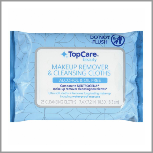 TopCare Beauty Makeup Remover and Cleansing Cloths 25ct