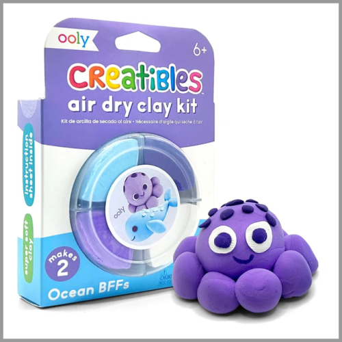 Ooly Creatibles DIY Air Dry Clay Kit Ocean Bffs 4ct