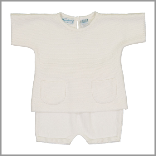 Feltman Brothers Ribbed Knit Set Ivory 24m