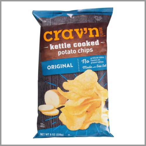 Cravn Flavor Kettle Cooked Potato Chips Original 8oz