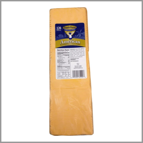 Dutch Farms Cheese American Singles 108ct 3lbs