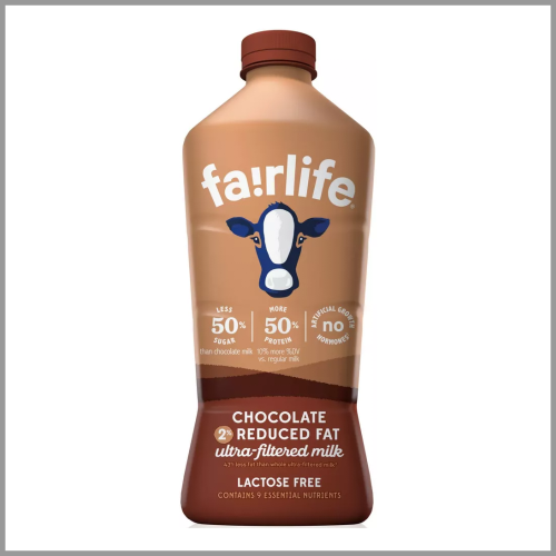 Fairlife Milk 2% Reduced Fat Chocolate Lactose Free 52floz