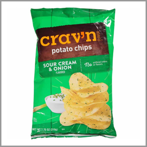 Cravn Flavor Potato Chips Sour Cream Onion 7.75oz