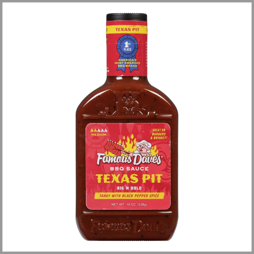 Famous Daves BBQ Sauce Texas Pit 19oz