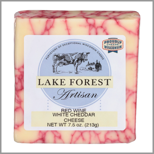 Lake Forest Cheese Artisan Red Wine White Cheddar 7.5oz