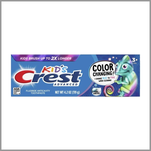 Crest Kids Toothpaste Color Changing Bubblegum 4.2oz