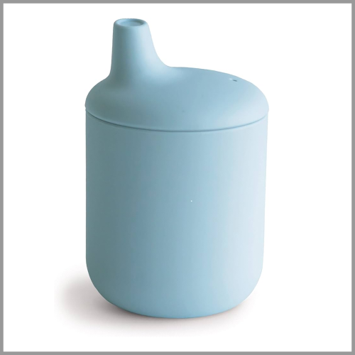 Mushie Silicone Sippy Cup Powder Blue